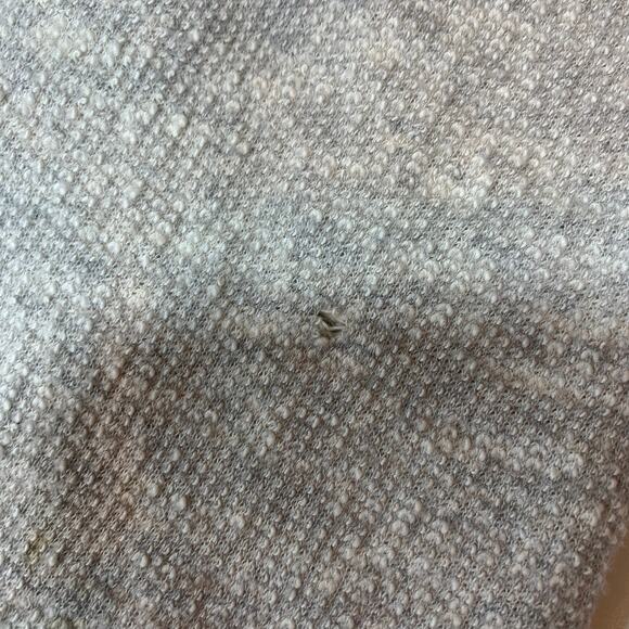 Cynthia Rowley Gray Long Sleeve Eyelet Lace Accent Cotton Sweater Large - Picture 6 of 9